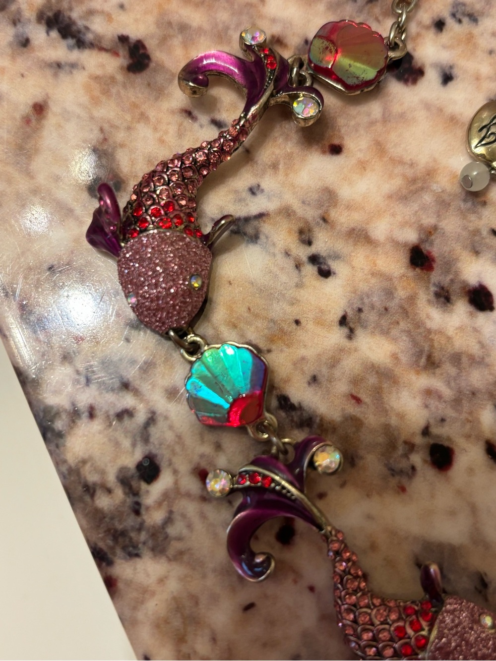 Betsey Johnson Crabby Couture Koi Fish Statement Necklace - Picture 6 of 6